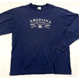 Vintage 90s MJ Soffe Arizona Wildcats Long Sleeve Tee T-shirt‎ L Made in USA